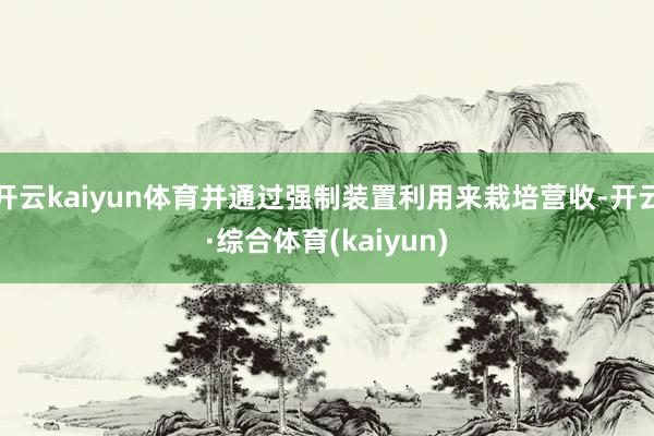 开云kaiyun体育并通过强制装置利用来栽培营收-开云·综合体育(kaiyun)