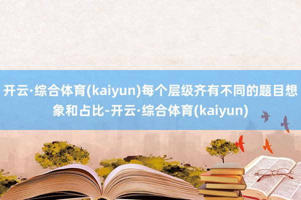开云·综合体育(kaiyun)每个层级齐有不同的题目想象和占比-开云·综合体育(kaiyun)