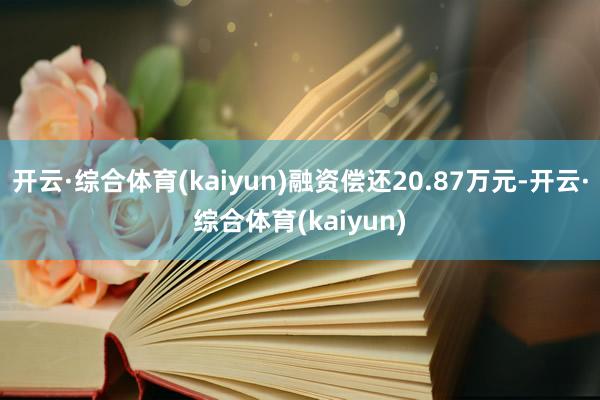 开云·综合体育(kaiyun)融资偿还20.87万元-开云·综合体育(kaiyun)