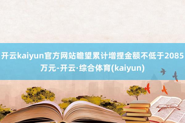 开云kaiyun官方网站瞻望累计增捏金额不低于2085万元-开云·综合体育(kaiyun)