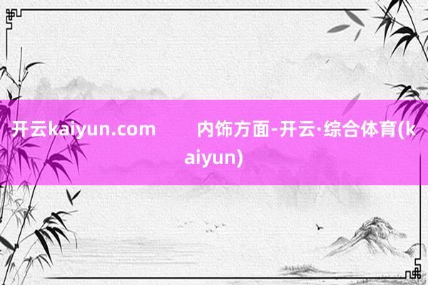 开云kaiyun.com        内饰方面-开云·综合体育(kaiyun)
