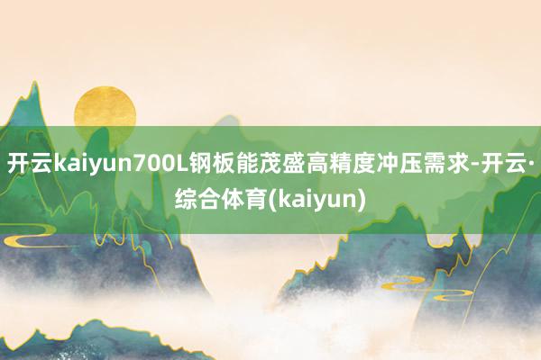 开云kaiyun700L钢板能茂盛高精度冲压需求-开云·综合体育(kaiyun)