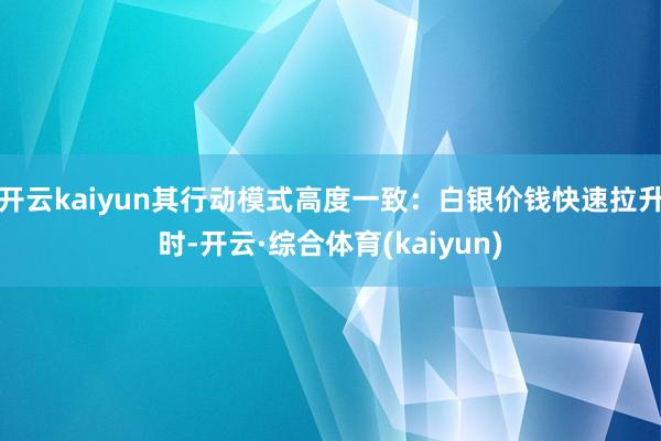 开云kaiyun其行动模式高度一致：白银价钱快速拉升时-开云·综合体育(kaiyun)